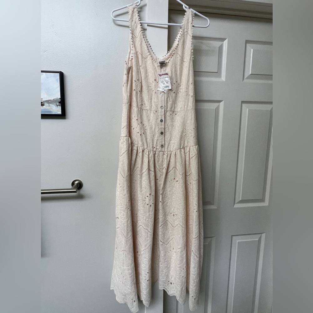 House of Harlow 1960 Cream Eyelet Dress